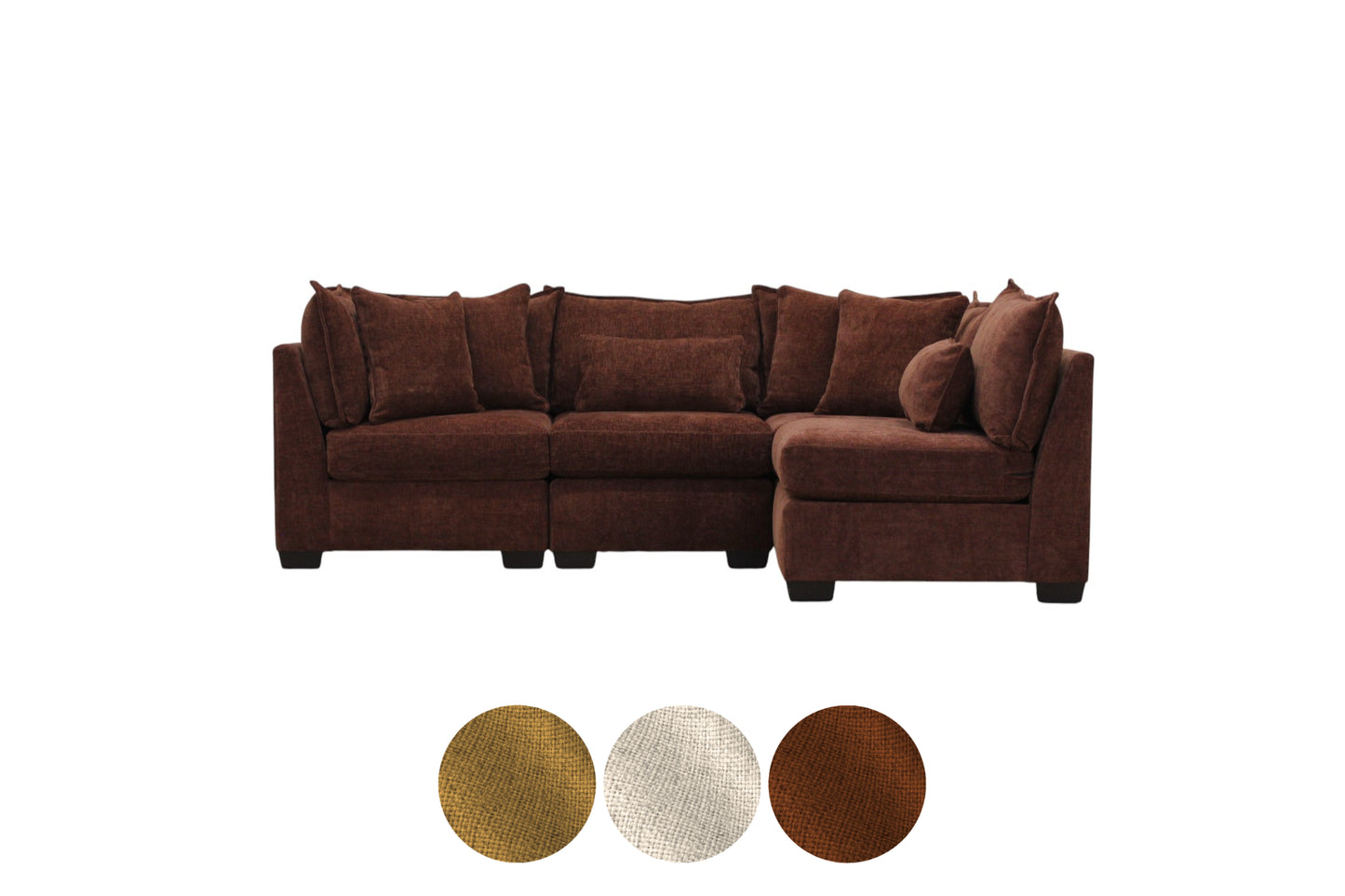 Atlas 4-Seat Modular Open L-Shape Sectional