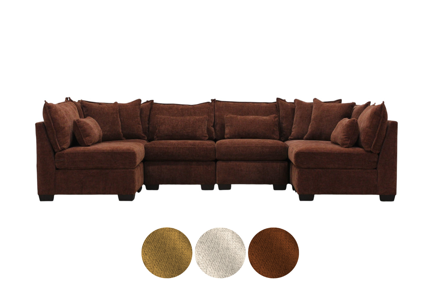 Atlas 6-Seat Modular Open U-Shape Sectional