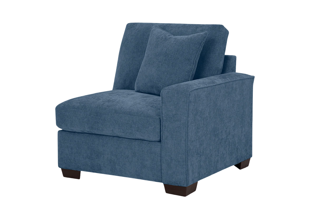 Haven Right Arm - Slate Blue