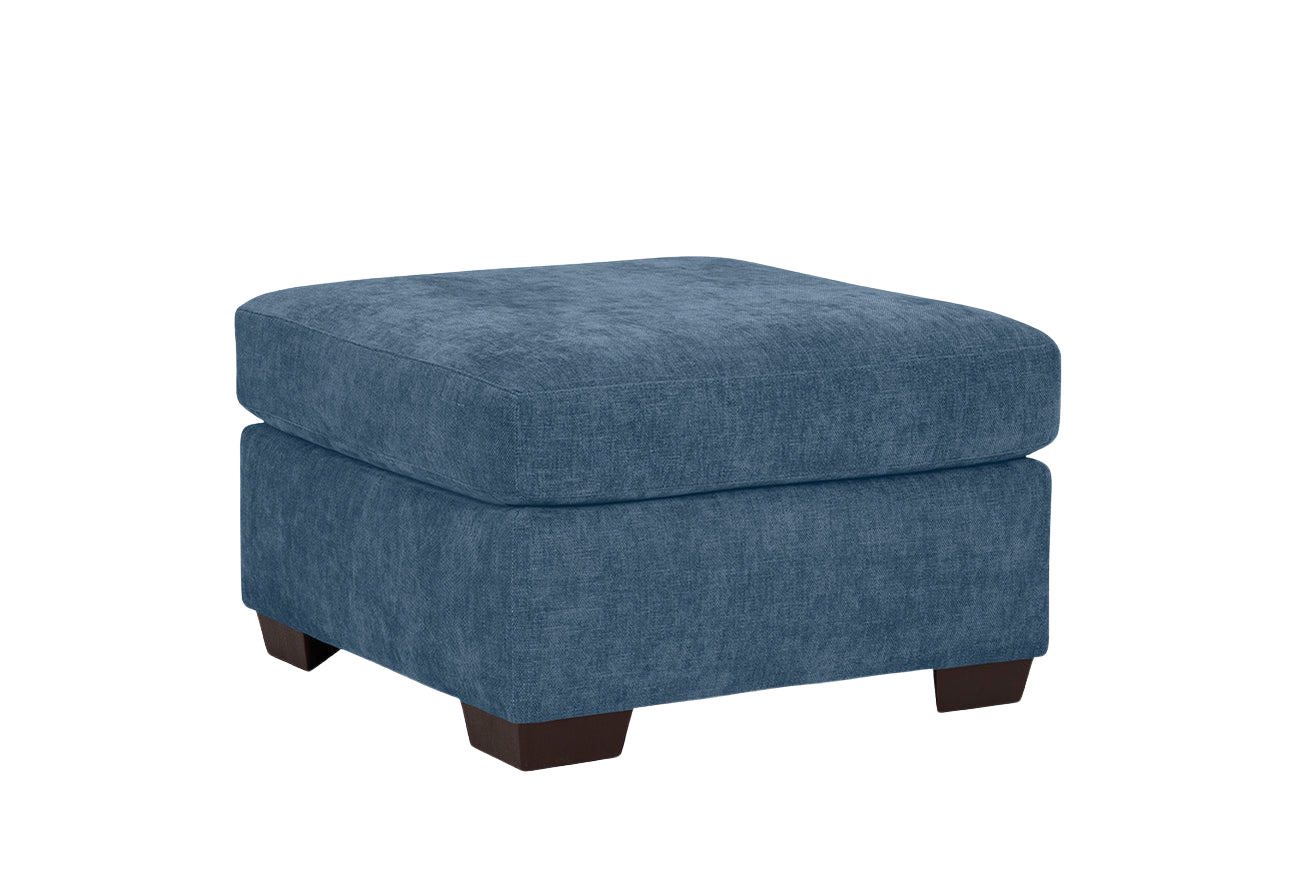 Haven Ottoman - Slate Blue