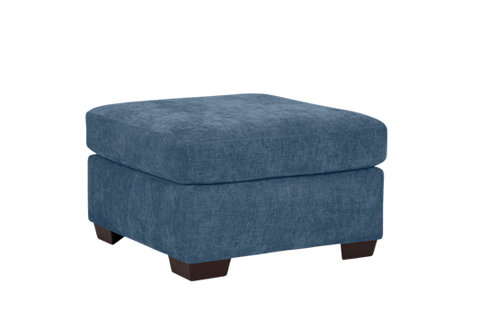 Haven Ottoman - Slate Blue