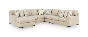5-Piece Sectional with Left Chaise