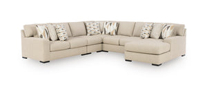 5-Piece Sectional with Right Chaise