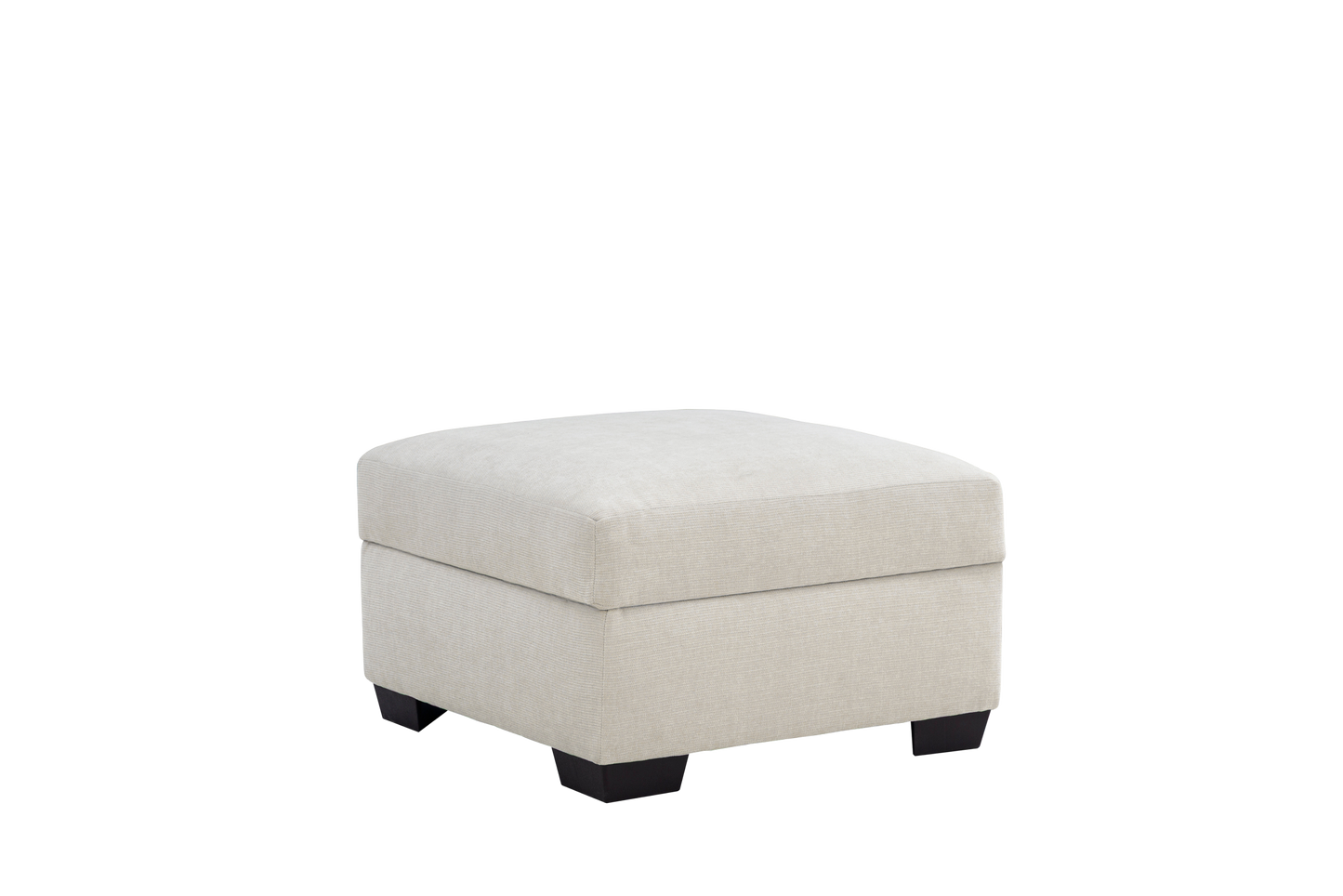 Atlas Storage Ottoman - Ivory