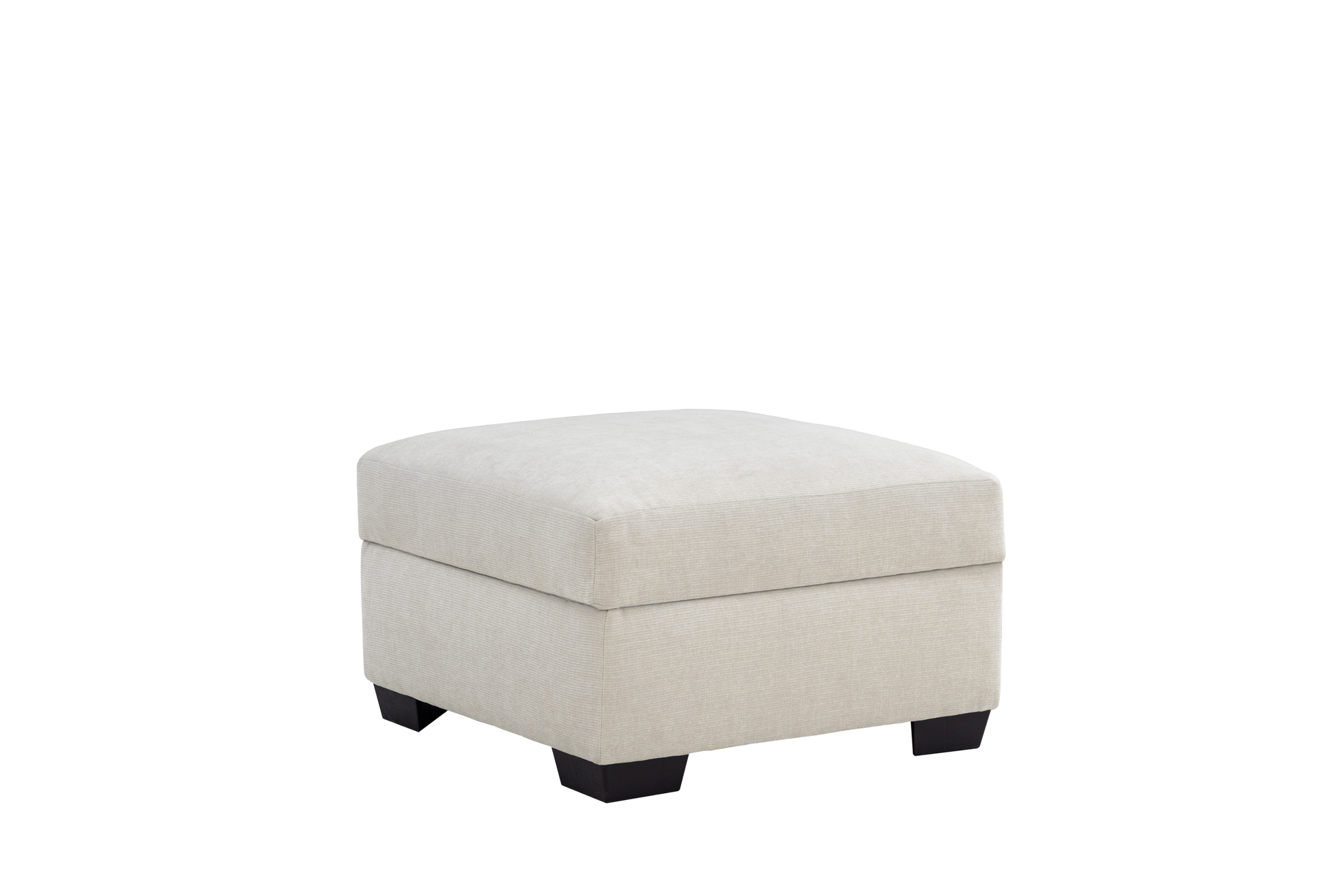 Atlas Storage Ottoman - Ivory