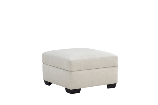 Atlas Storage Ottoman - Ivory