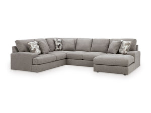 3-Piece Sectional with Right Chaise