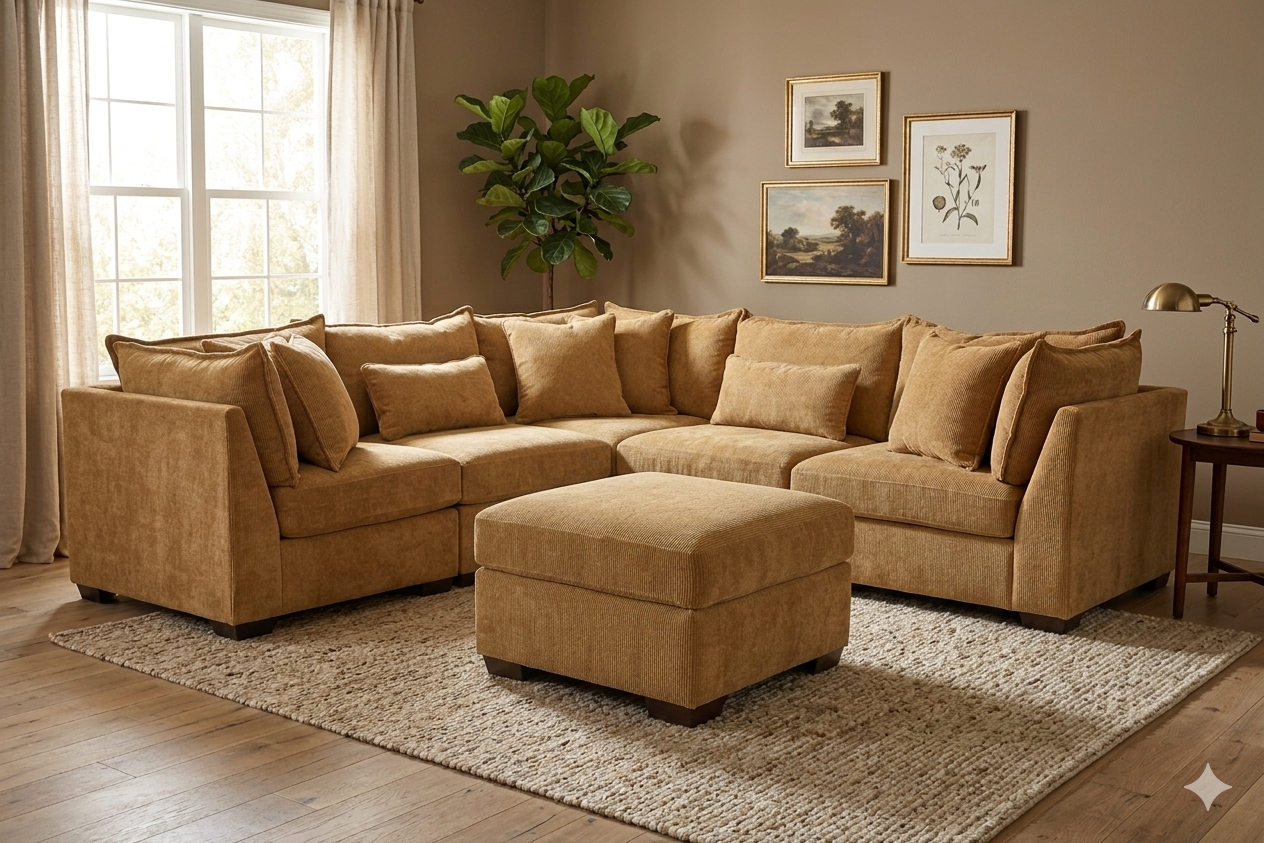 Atlas 5-Seat Modular L-Shape Sectional