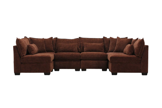 Atlas 6-Seat Modular Open U-Shape Sectional
