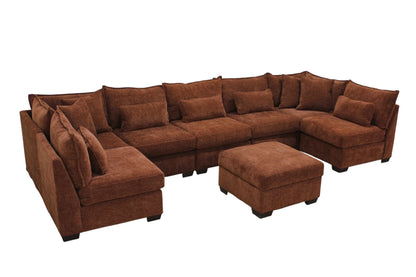 Atlas 7-Seat Modular Open U-Shape Sectional