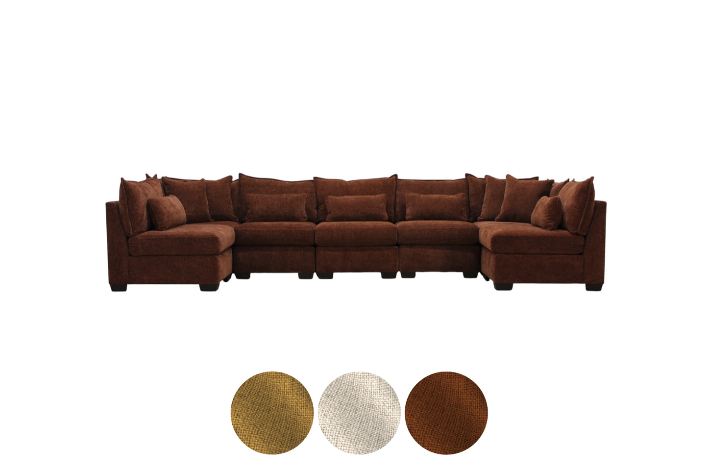 Atlas 7-Seat Modular Open U-Shape Sectional