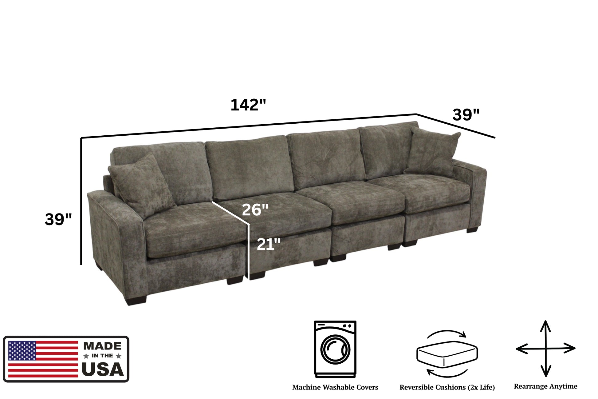 Haven 4-Seat Modular Sofa