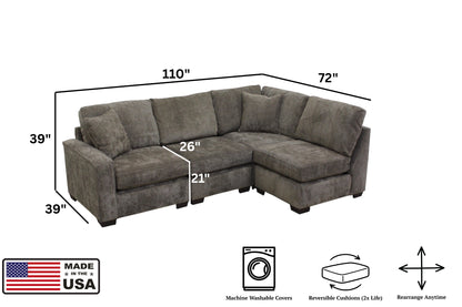 Haven 4-Seat Modular Open L-Shape Sectional