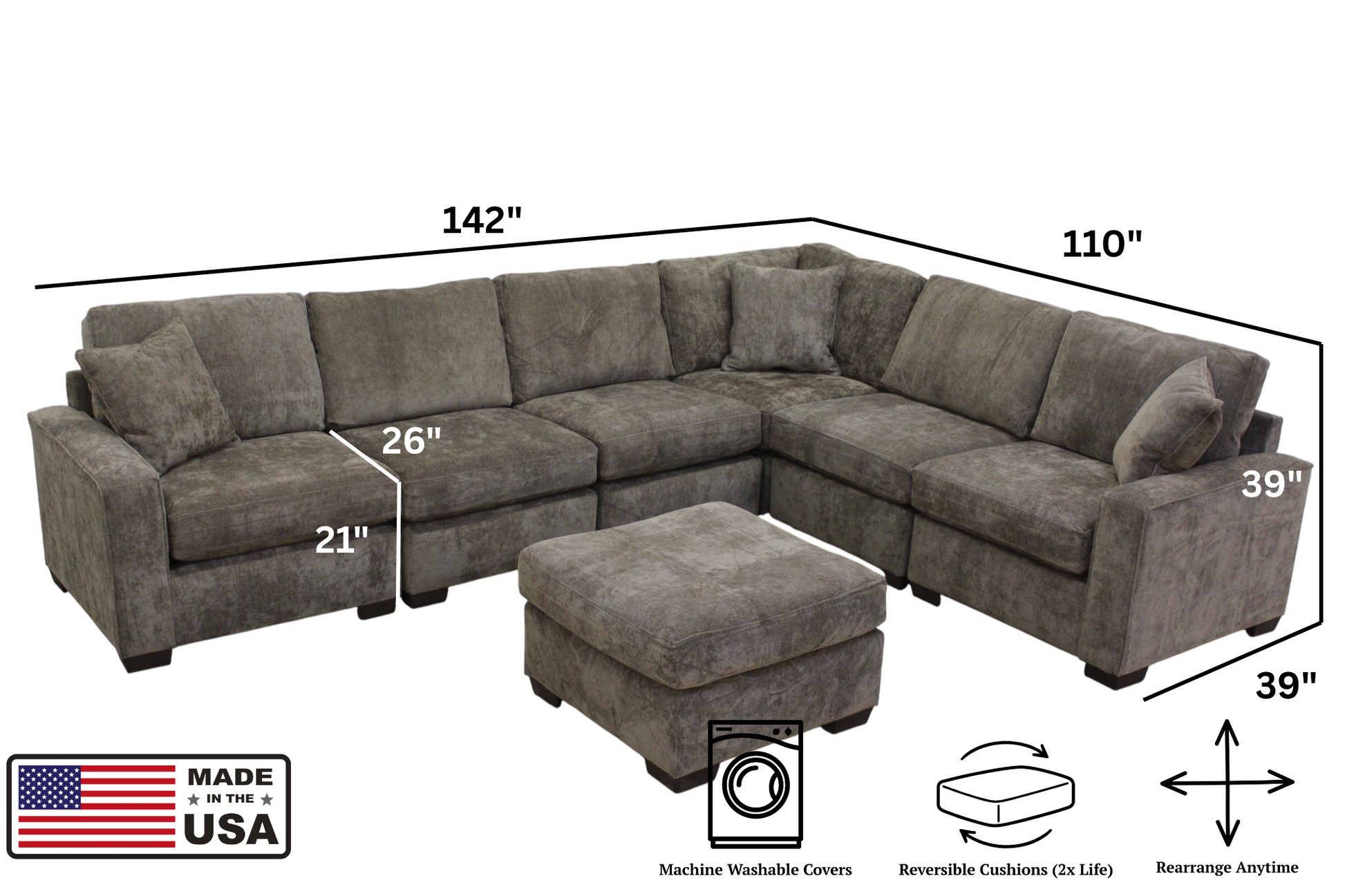 Haven 6-Seat Modular L-Shape Sectional