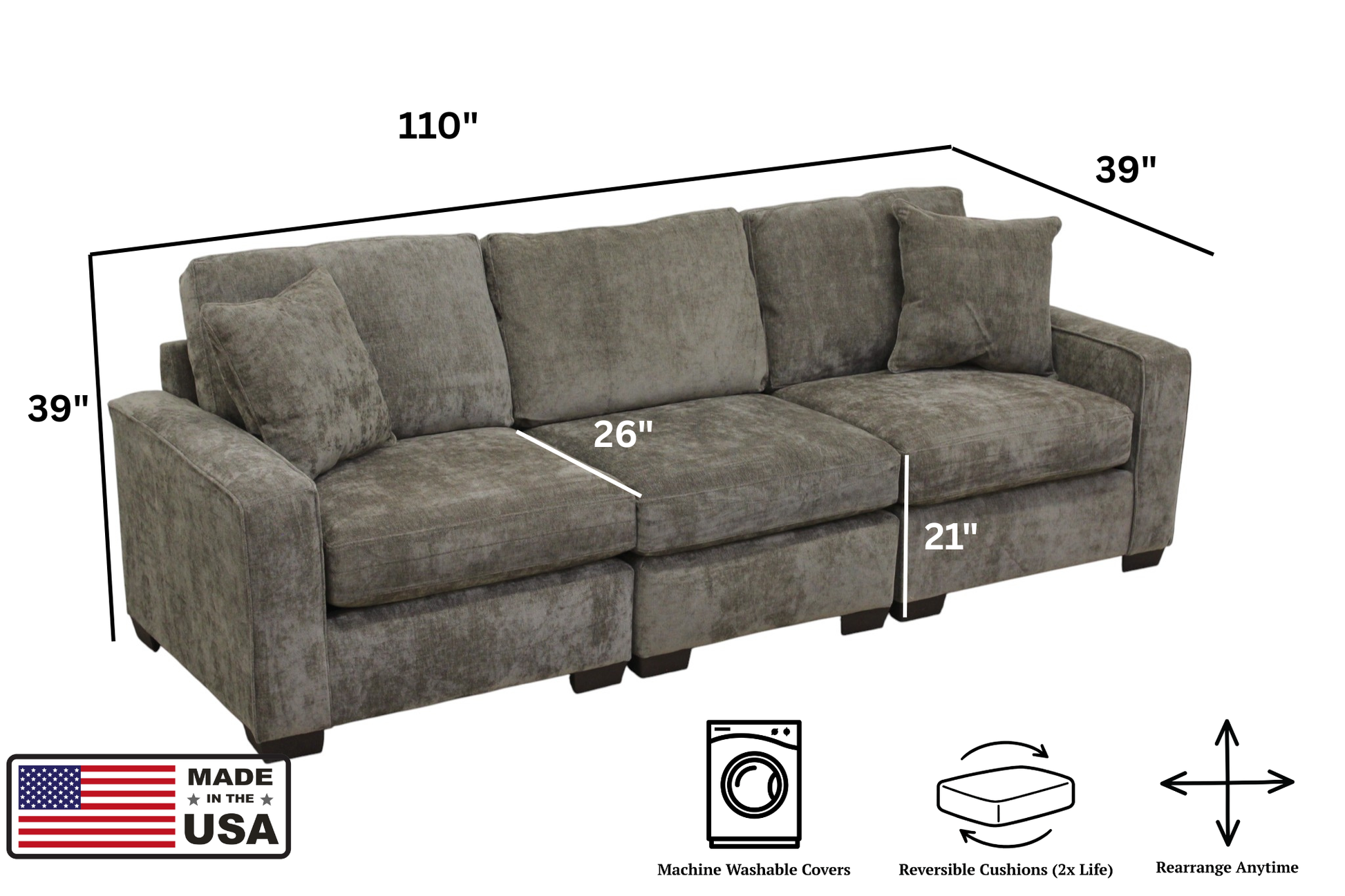 Haven 3-Seat Modular Sofa